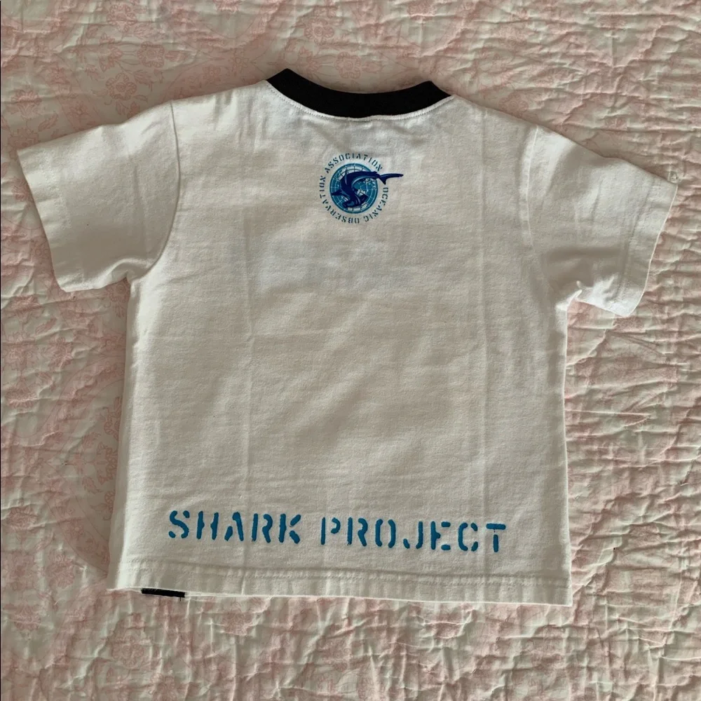 Gymboree 3 PC Swimsuit Set Baby Boys Size 18-24M Blue Trunks Shirt Hat Shark